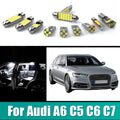 For Audi A6 S6 RS6 C5 C6 C7 Sedan Avant 12V Car LED Bulbs Kit Interior Dome Lamp for Audi RS6 C6 C7 - Automotive LED Lig