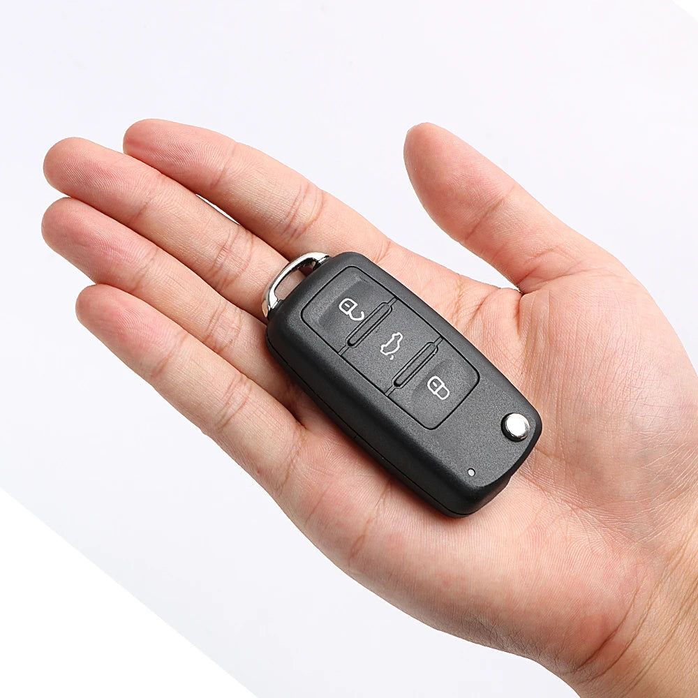 3 Buttons Remote Flip Blank Covers Car Keys For VW Car Key Shell for Volkswagen Golf Jetta Polo  - Automotive LED Light