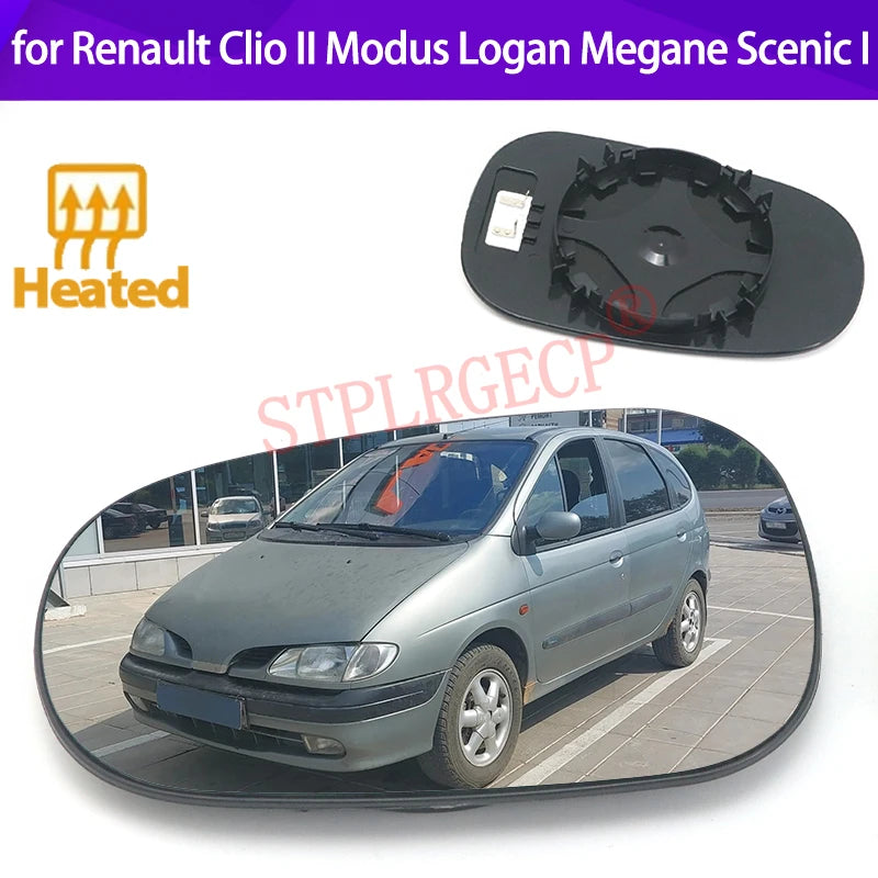 Passenger Side Driver Side Left or Right Door Side Heated Wing Mirror Glass Lens for Renault Cli - Automotive LED Light