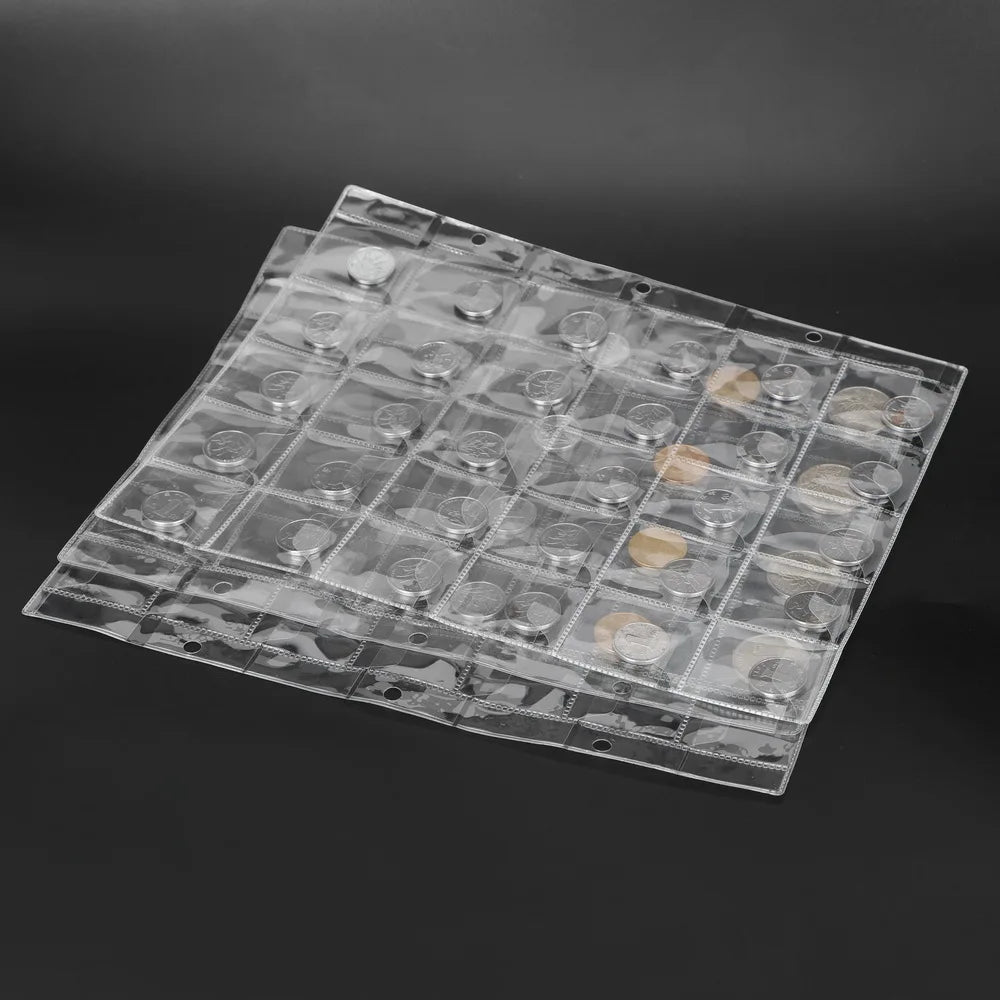 Collection Money Album Case Classic Coin Holder Sheet Mini Penny Coin Storage Albums 20/30/42 Po - Automotive LED Light