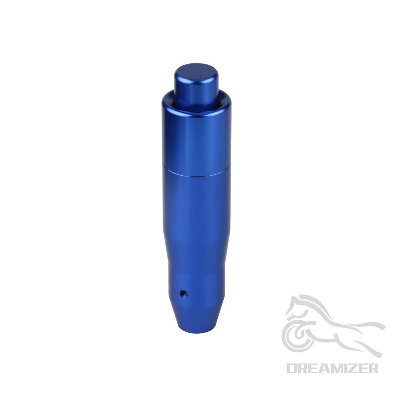 Universal 14.5cm Aluminum Car Auto Gear Stick Shift Knob with Press Down Release Button And 3 Ad - Automotive LED Light