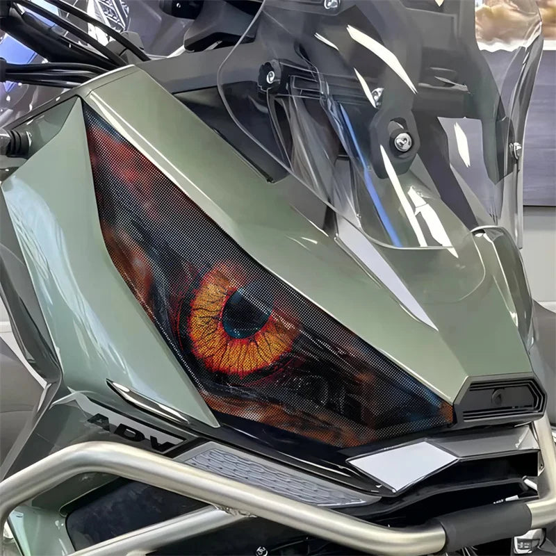 Waterproof Motorcycle Headlight Guard Stickers Motorbike Head Light Decal Protection For Zontes  - LED Motorcycle Light
