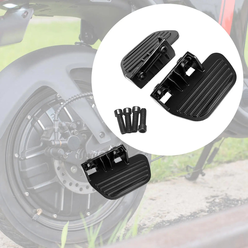 2Pcs Electric Bike Rear Pedals Cycling Accessory Passenger Foot Rests E Bike Foot Pegs Back Sear - Automotive LED Light