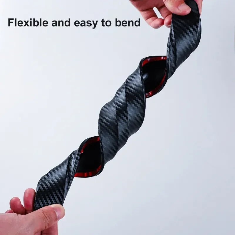 2pcs Car Bumper Protector Strip Guard Corner Protection Strips Scratch Protector Crash Anti Coll - Automotive LED Light