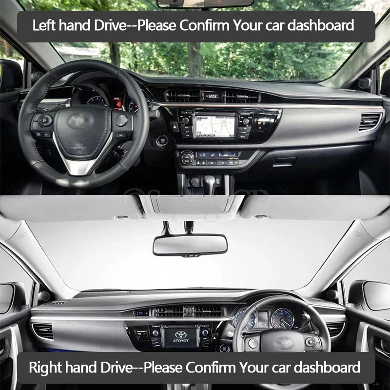 Dashboard Cover Protective Pad for Toyota Corolla E170 E160 2014 2015 2016 2017  for Toyota Corolla E160 E170 - Automoti