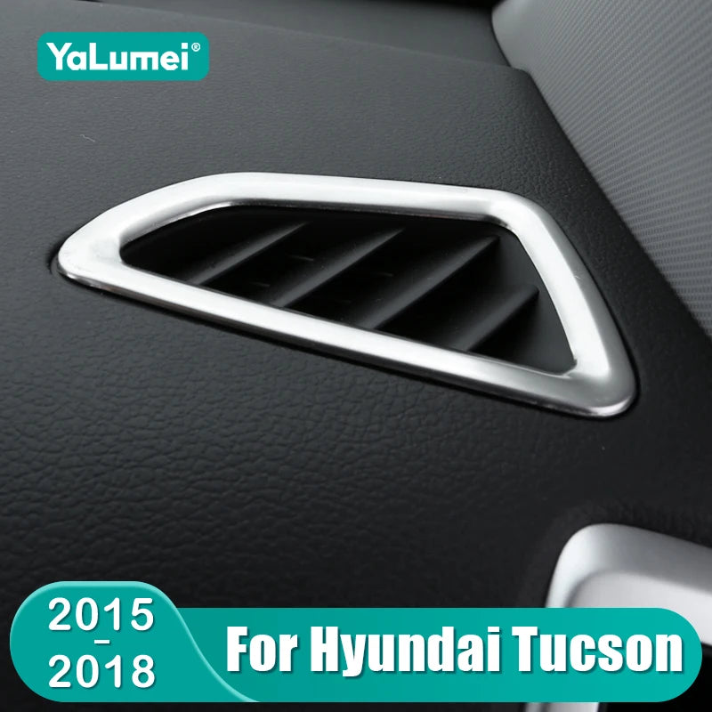 For Hyundai Tucson TL 2015 2016 2017 2018 Car Dashboard Air Conditioning Vent Outlet Cover Acces - Automotive LED Light
