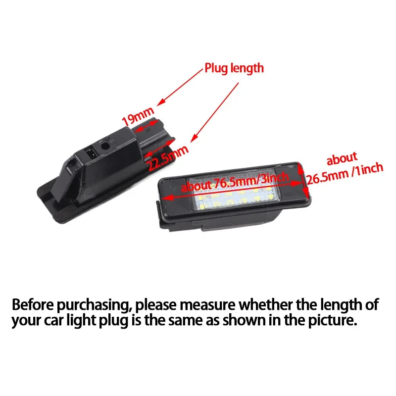 For Peugeot 106 1007 207CC 307 308 3008 508 for Citroën C2 C3 C5 C5 C6 Number Li for Peugeot C3 C2 C5 - Automotive LED L