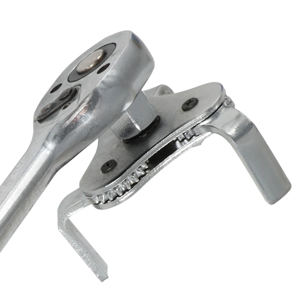 Universal Adjustable Oil Filter Wrench From 2-1/2 Inch to 4.5 Inch Oil Filter Wrench Tool Set Wi - Automotive LED Light