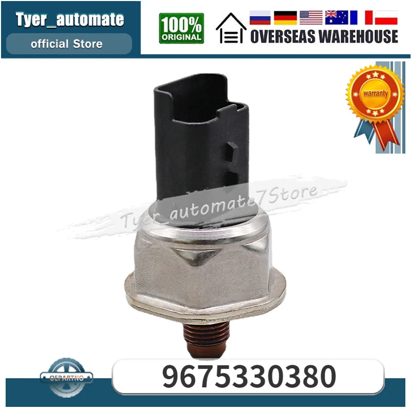 GANGLE 9675330380 85PP50-01 For Peugeot Citroen Fuel Rail Pressure Sensor - Automotive LED Light