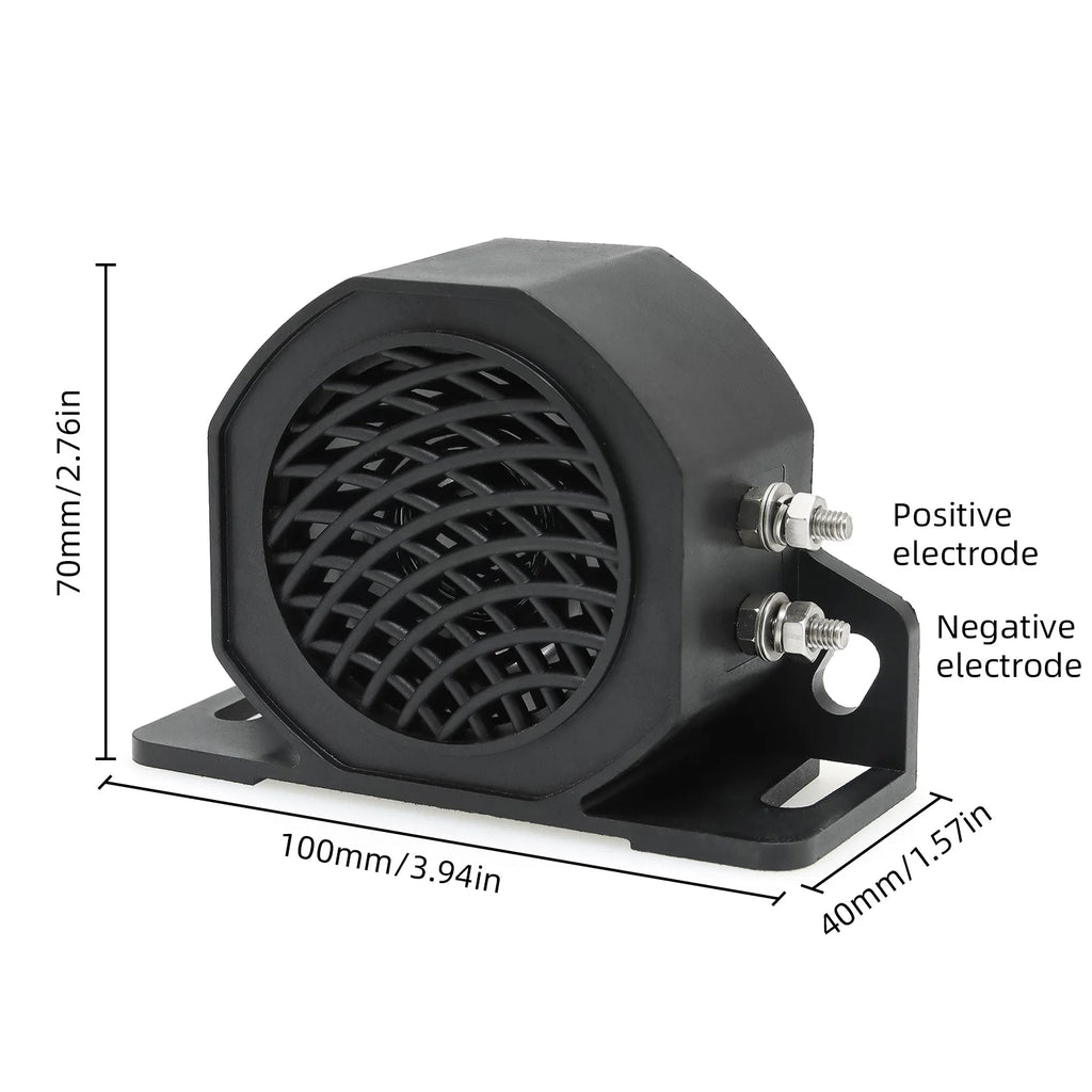 105dB Decibel Backup Reversing Horn Waterproof Siren Beeper Buzzer Sound Alarm for Car Truck For - Automotive LED Light