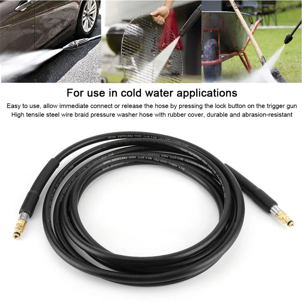 High Pressure Washer Water Clean Hose Car Cleaning Pipe Fit for Karcher K2 K3 K4 for K5 K4 K3 - Automotive LED Light