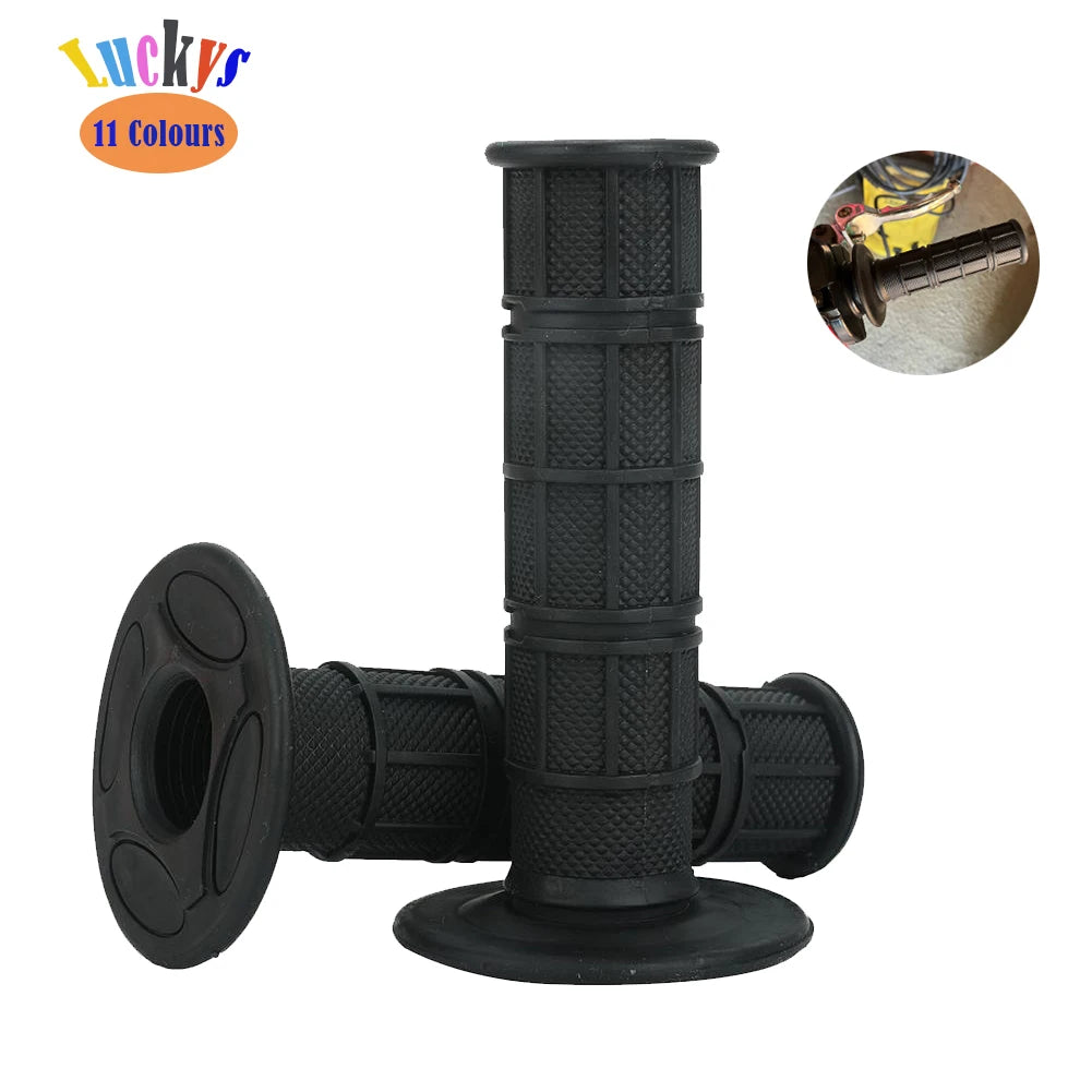22 24mm Universal Handle Grips Dirt Pit Bike Motorcycle Motocross Motorbike Handle Bar Grip For  - Automotive LED Light