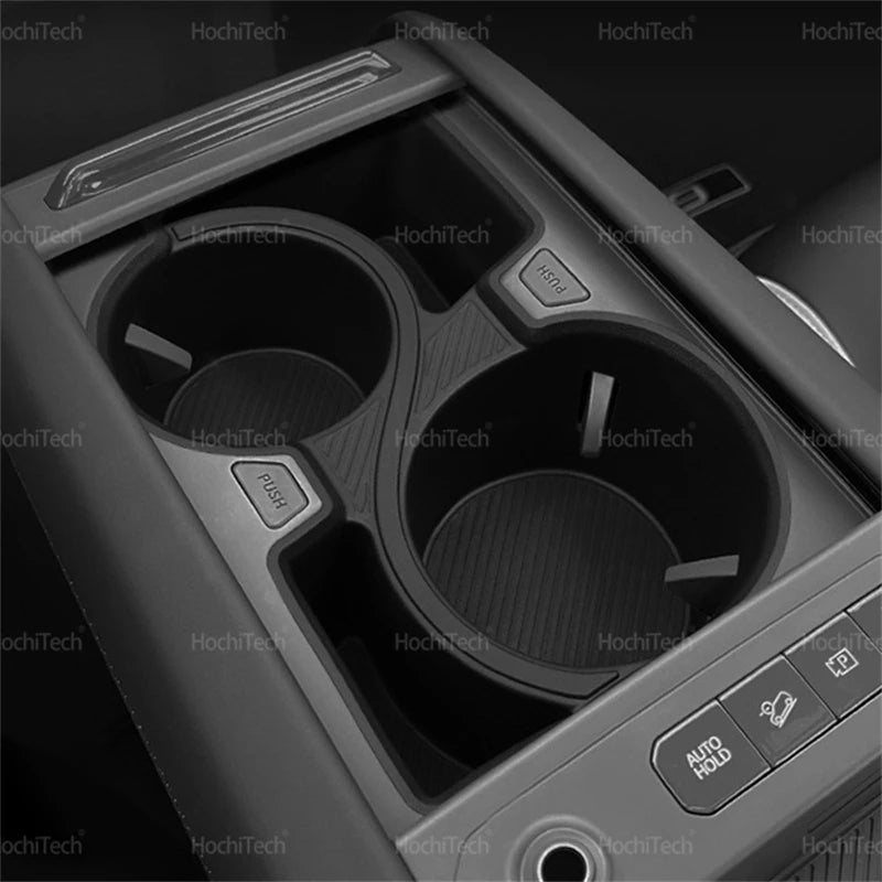 For Kia EV9 2024-2025 Anti-Slip Storage Box Water Cup Holder Anti Dirt Shock Absorbing Car Inter - Automotive LED Light