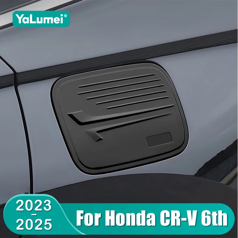 For Honda CRV 2023 2024 2025 CR-V 6th Gen Hybrid ABS Carbon Fuel Tank Cover Oil Cap Trim Sticker - Automotive LED Light
