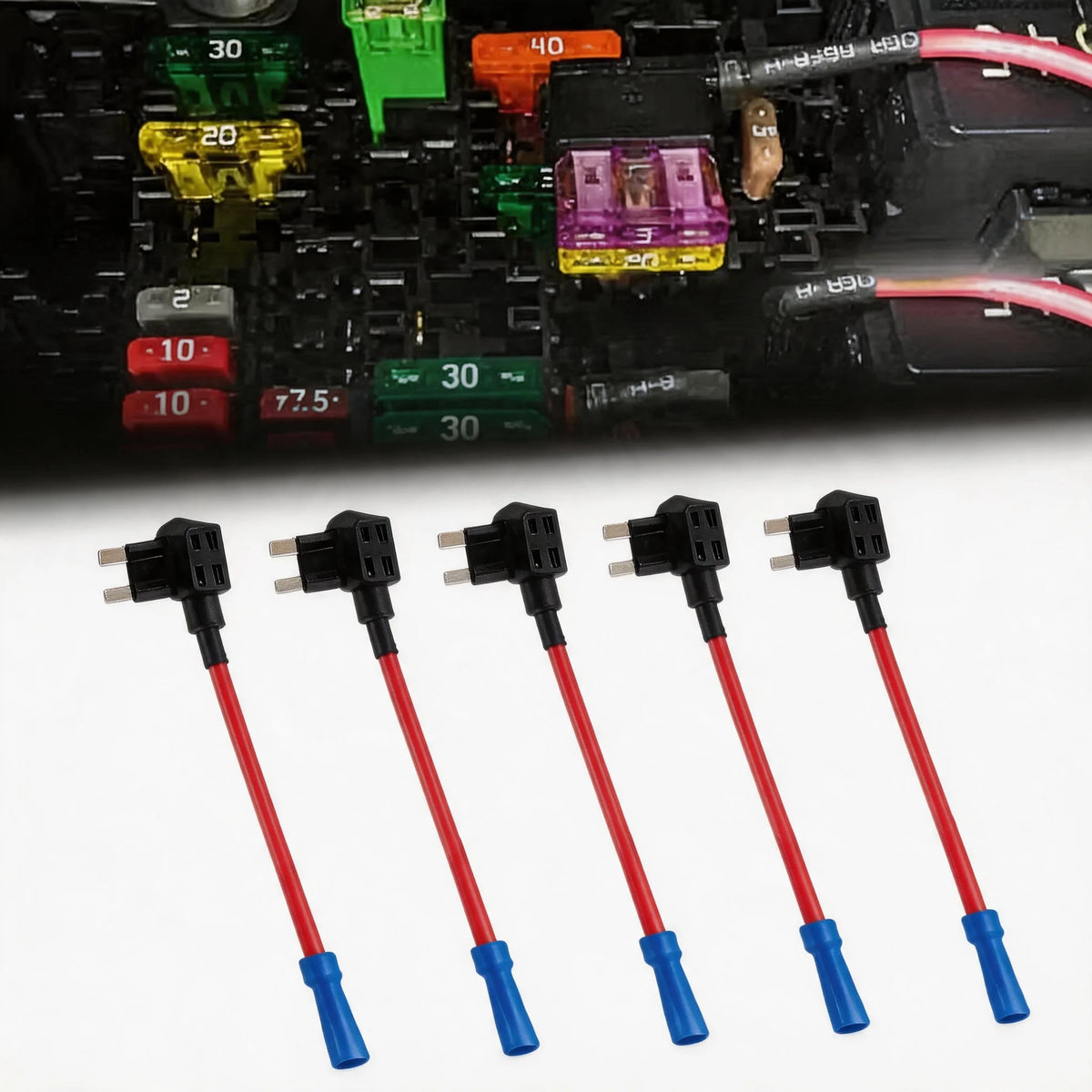 APM Tap Mini Blade Micro 5/10Pcs Add-a-Circuit Adapter 12V Car Fuse Box Holder Auto Motri Insura - Automotive LED Light