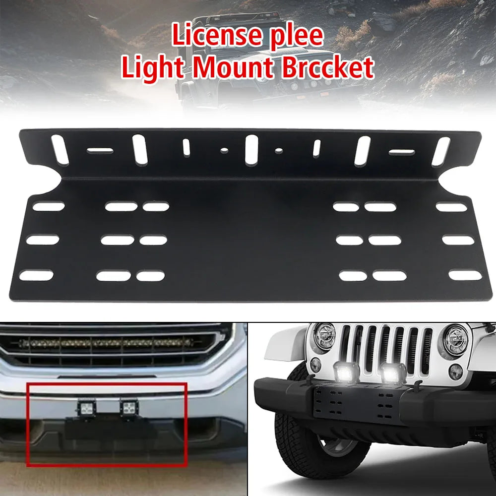 Aluminium Alloy 4x4 Offroad LED Work Lights Spotlights Stand License Plate Bracket DRL Lamp Fog  - Automotive LED Light