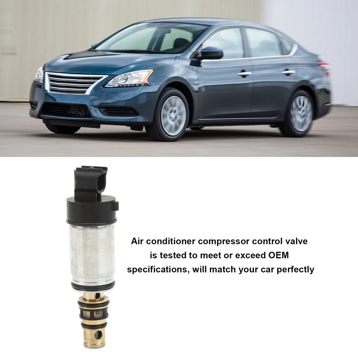 AC Compressor Control Valve E257065 High Performance Replacement for Sentra 1.8L PXC14 2013‑2015 - Automotive LED Light