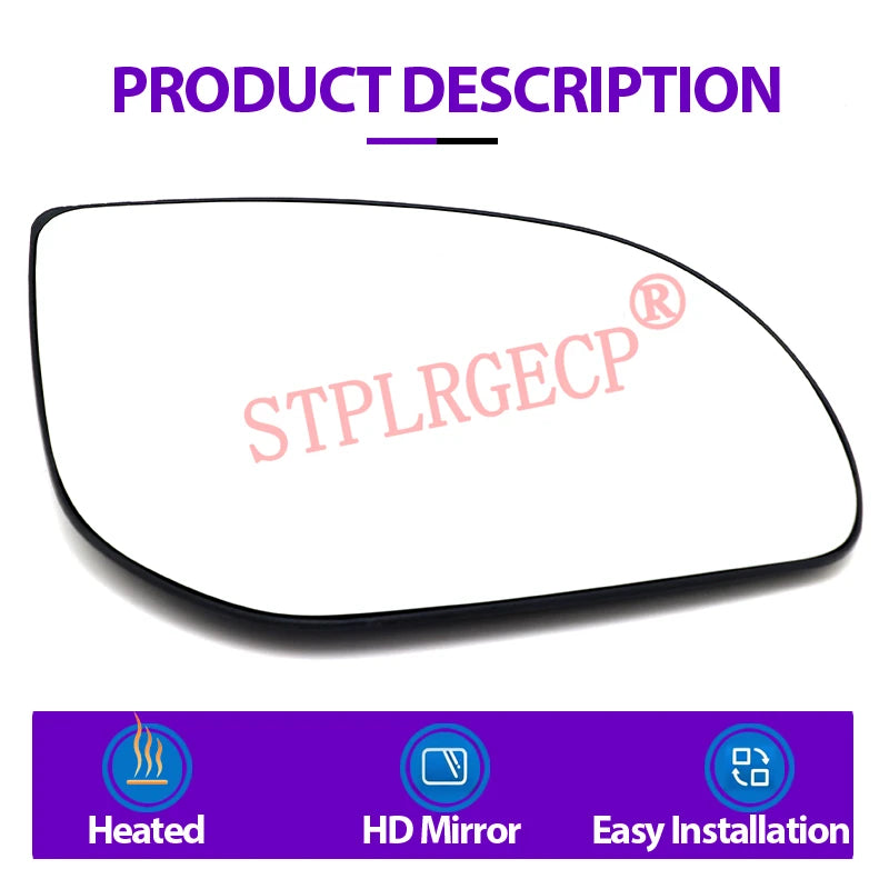 Stplrgecp Car Passenger Driver Side Left or Right Door Side Heated Wing Mirror G for Hyundai I20 I10 - Automotive LED Li