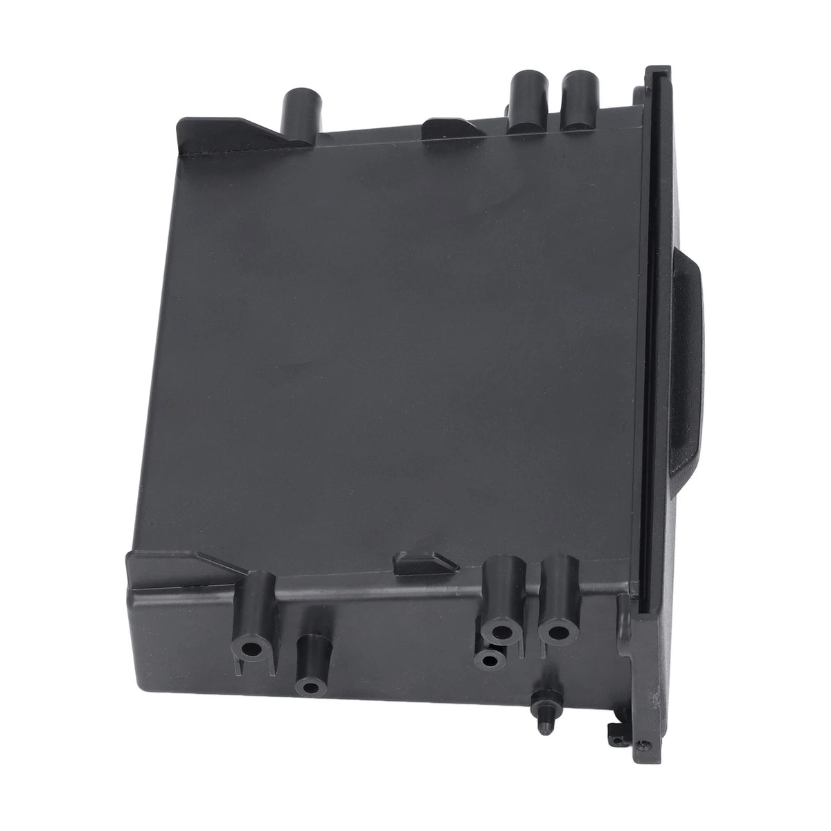 1Pc 1DIN Car Radio Storage Box Multi Application ABS Black Inner Organizer Replacement for Car R - Automotive LED Light