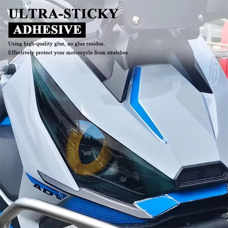 Waterproof Motorcycle Headlight Guard Stickers Motorbike Head Light Decal Protection For Zontes  - LED Motorcycle Light
