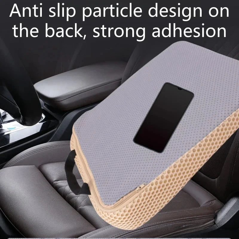 Car Seat Height Pad Thickened Memory Foam Car Seat Cushion for Sedentary Car Drivers Anti-Slip B - Automotive LED Light