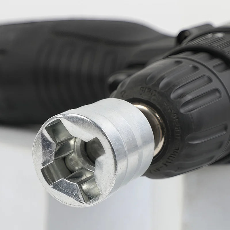 Heavy Duty Scissor Car Jack Socket Adapter Rust Resistant Steel Auto Lift Converter Tool Attachm - Automotive LED Light
