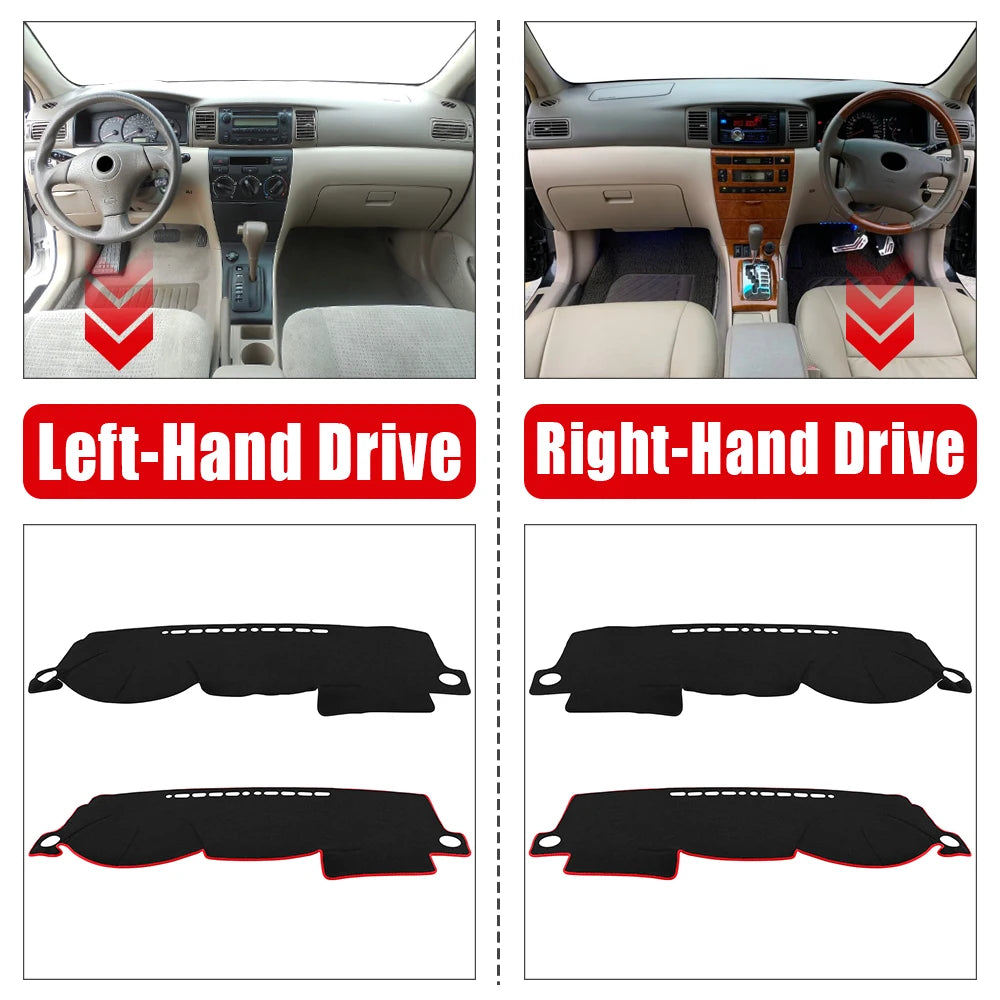 For Toyota Corolla E120 E130 2002 2003 2004 2005 2006 2007 Car Dashboard Mat Sun for Toyota Corolla E130 E120 - Automoti