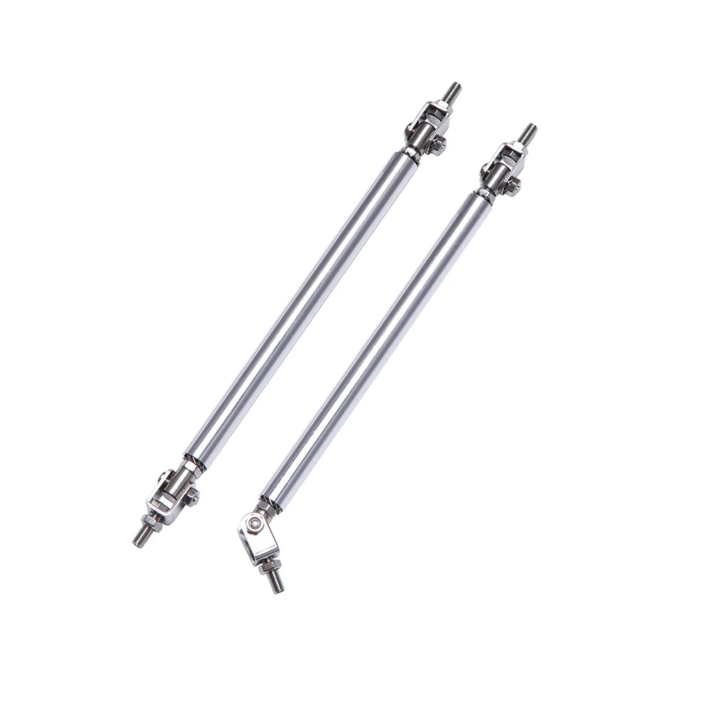 2psc Universal Racing Adjustable Front Rear Bumper Lip Splitter Support Bar / pull rod Kit Racin - Automotive LED Light
