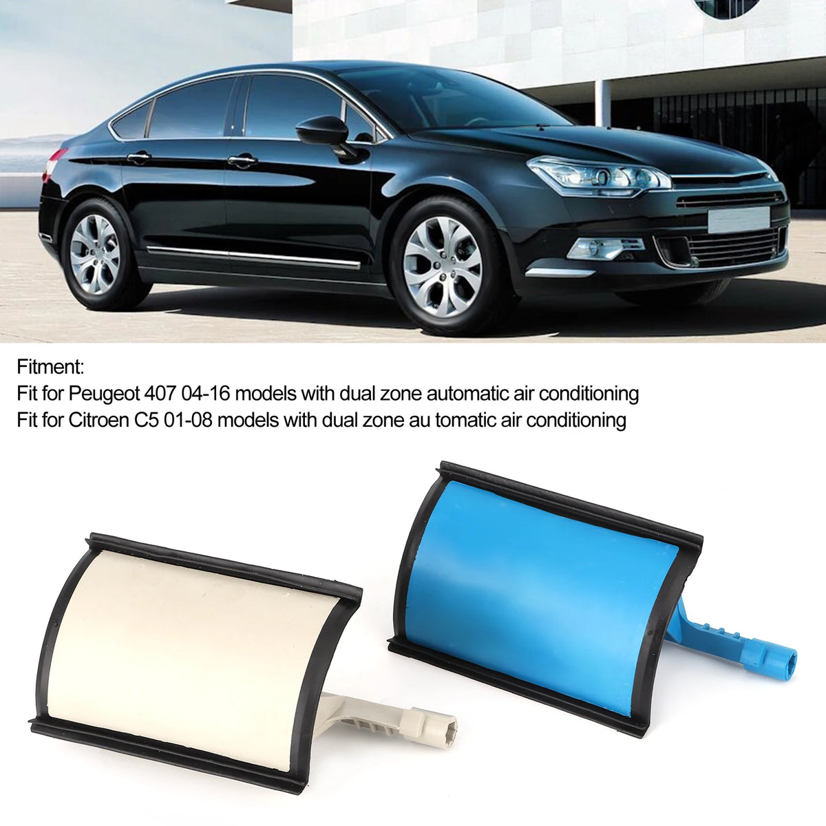 6480E3 AC Heater Flap Dual Zone Air Conditioning Heater Flap Repair Kit with Sponge 6480E3 Fit f - Automotive LED Light