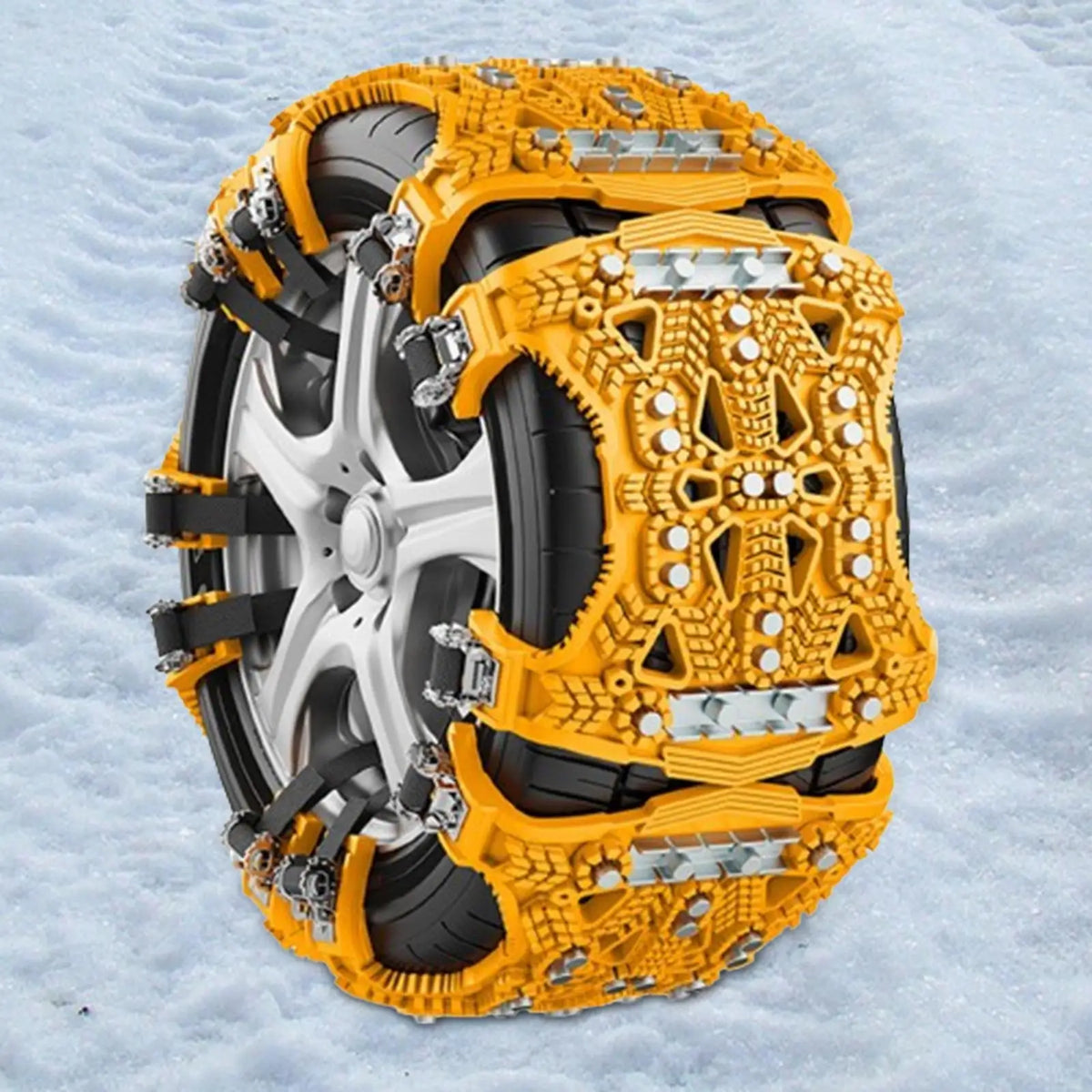 Vehicle Car Tyres Anti Slip Snow Chain Easily Mount Winter Security Chain Portable for SUV Truck - Automotive LED Light