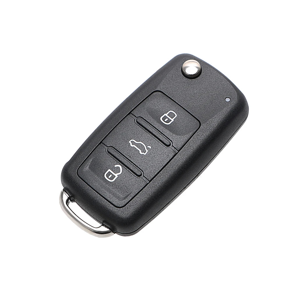 3 Buttons Remote Flip Blank Covers Car Keys For VW Car Key Shell for Volkswagen Golf Jetta Polo  - Automotive LED Light