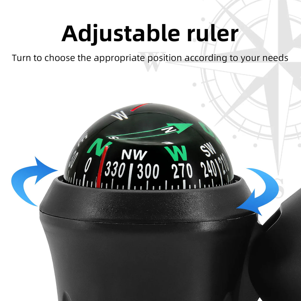 Waterproof Outdoor Measure Tool Vehicle Compass Multifunction Car Inclinometer Slope Automotive  - Automotive LED Light