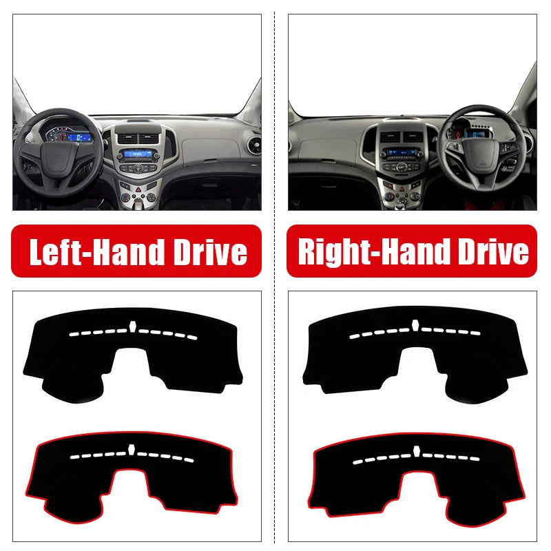 For Chevrolet Sonic / Aveo 2016 2017 2018 2019 2020 Car Dashboard Sun Shade Cover Instrument Des - Automotive LED Light