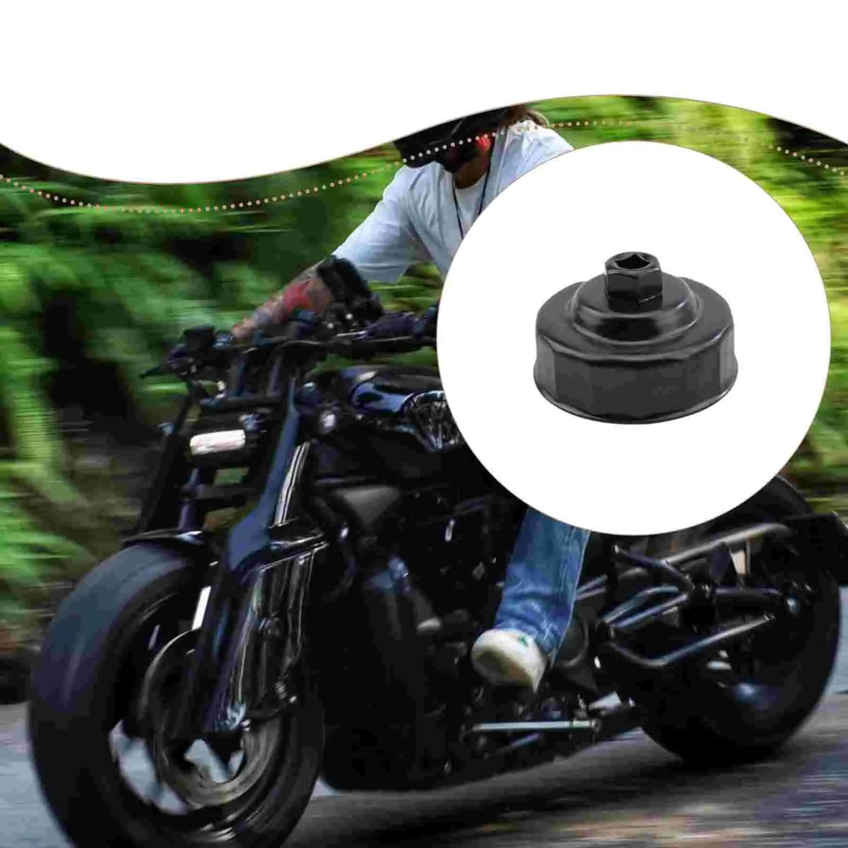 Oil Filter Wrench Easy to Use Premium Practical Spare Parts Replace Professional Portable Access - Automotive LED Light