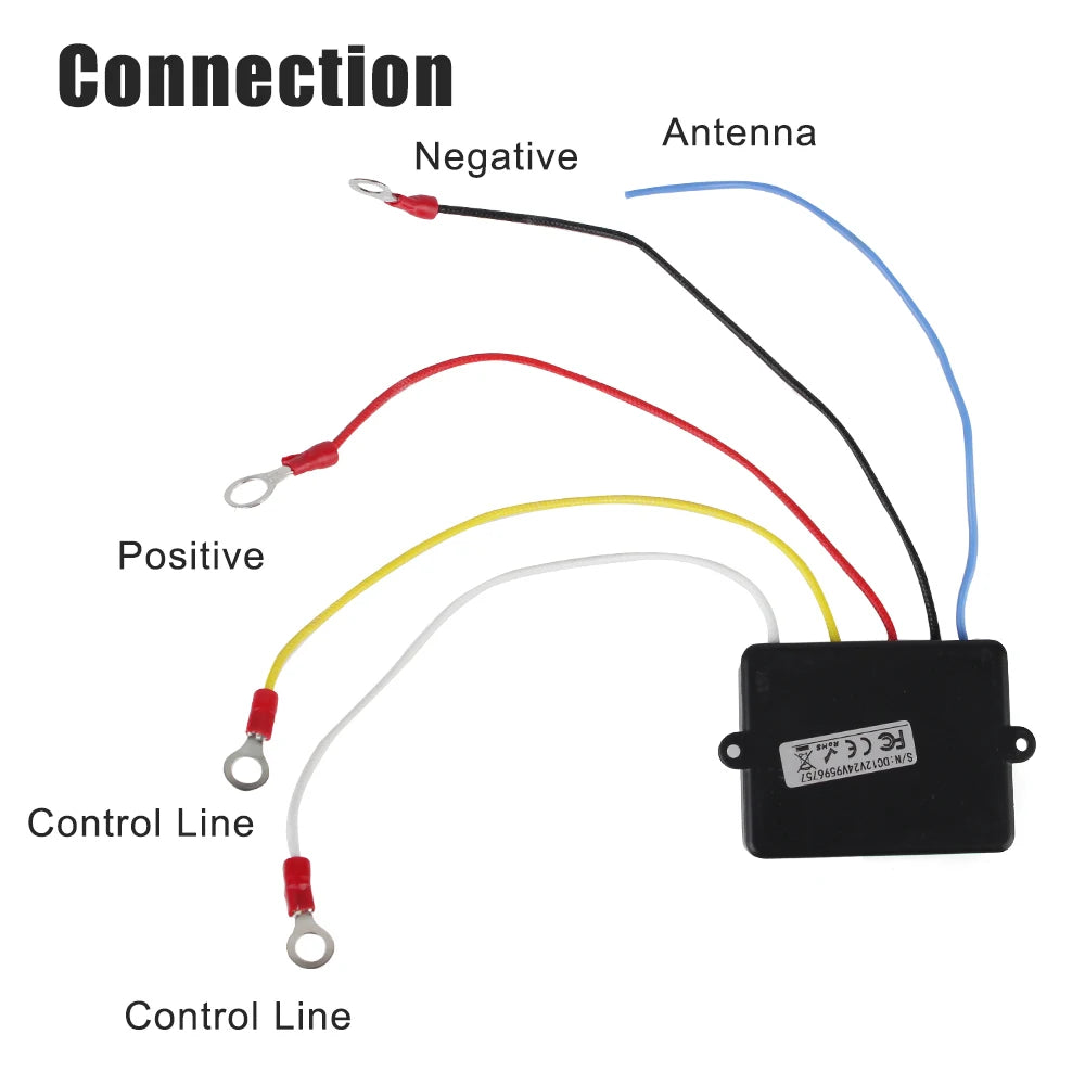 12V Car Winch Switch 24V Trailer Winch Remote Control For Jeep Off-road ATV Truck RF Wireless Sw - Automotive LED Light