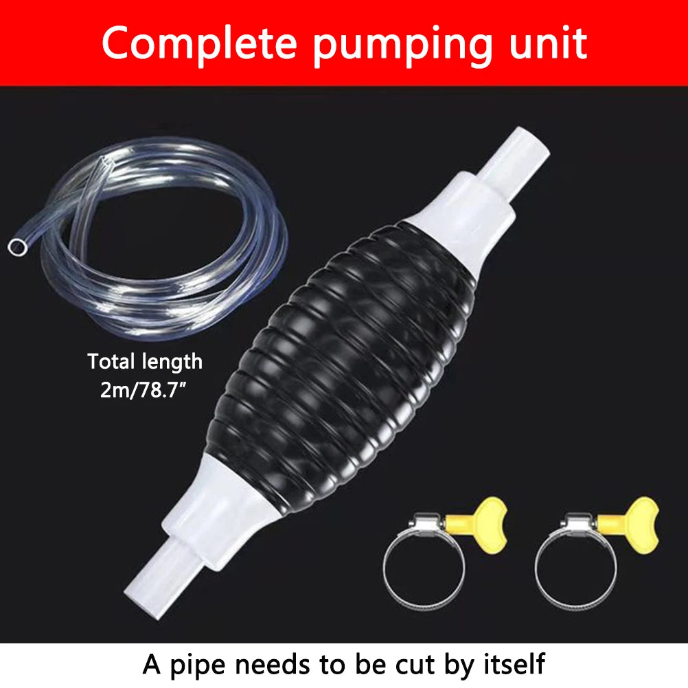 Multifunction Liquid Sucker Water Pump Oil Pump Liquid Fuel Transfer Siphon Pump for Gasoline Di - Automotive LED Light