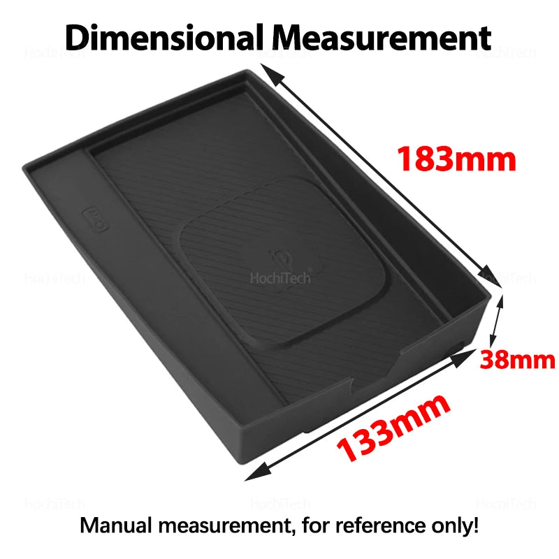 Wireless Charging Silicone Pad for Kia EV9 MV 2024 2025 Central Control Charger Protector Cover  - Automotive LED Light