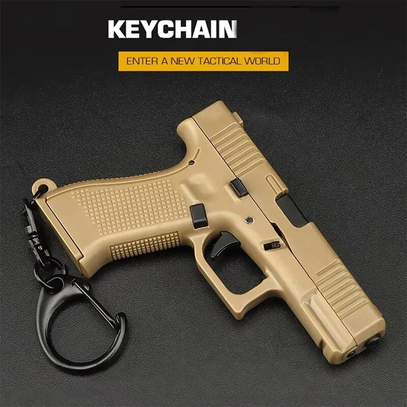 G45 Keyring Key Chain Ring Realistic Model Trend Toys Tactical Pistol Shape Men' for Mini G45 - Automotive LED Light