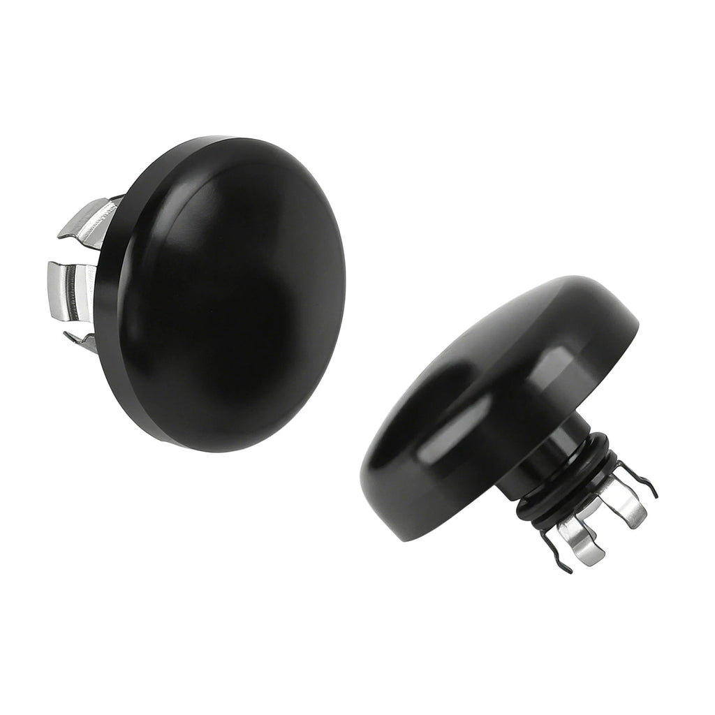 Gloss Black Front Axle Nut Covers Fit for Harley Touring Street Glide Road Glide for Models 2024-2025 - Automotive LED L