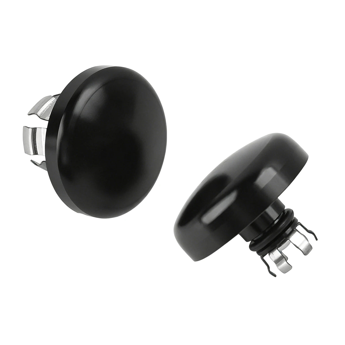 Gloss Black Front Axle Nut Covers Fit for Harley Touring Street Glide Road Glide for Models 2024-2025 - Automotive LED L