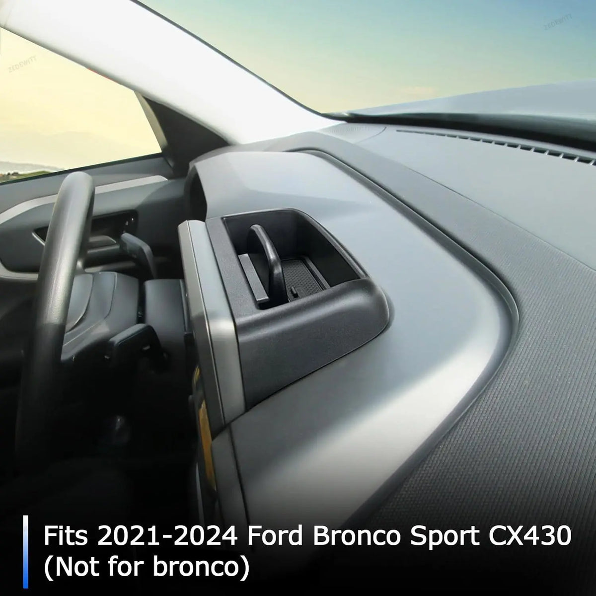 For Ford Bronco Sport 2021-2024 Easy Install Dashboard Storage Box Center Consol for Ford 2021-2024 - Automotive LED Lig