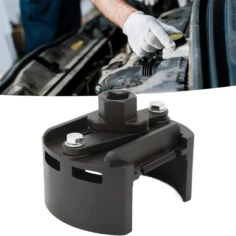 60mm Adjustable Steel Spanner For Car Oil Filter Wrench Fuel Filter Cast Removal Repair Tool Tru - Automotive LED Light