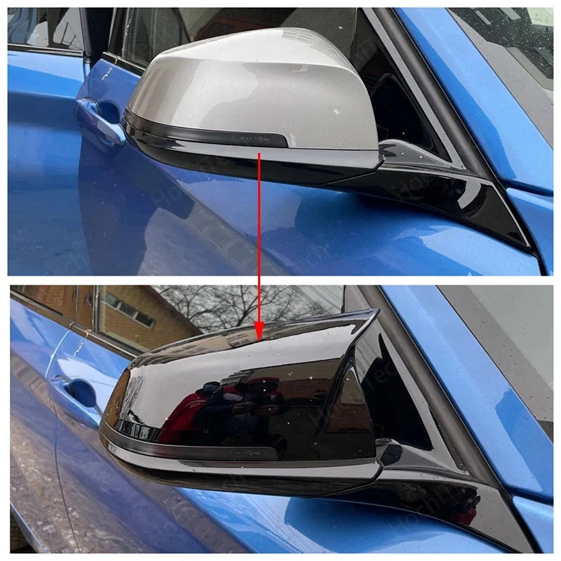 Genuine Real Carbon Fiber Side Mirror cover Caps Replacement for BMW Series 1 2  for BMW F20 F22 F33 - Automotive LED Li