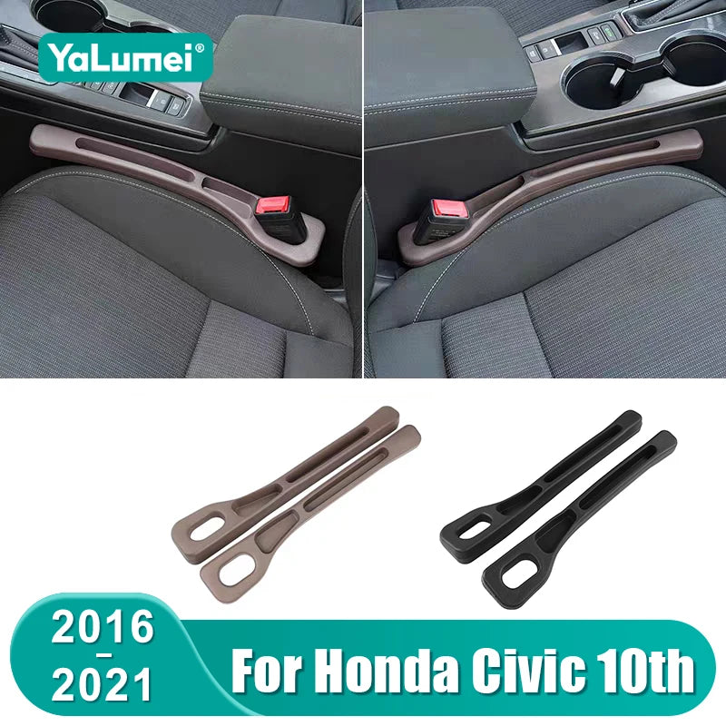 For Honda Civic 10th Gen 2016 2017 2018 2019 2020 2021 Civic X FC Car Seat Leak Proof Strips Gap - Automotive LED Light