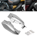 Chrome Mid‑Frame Air Deflector Heat Shield Trim For Harley Touring CVO Electra Road Street Glide - Automotive LED Light