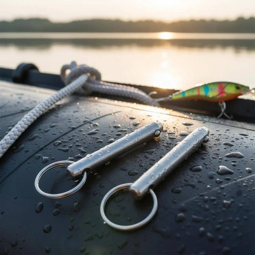 Transom Wheel Pin Zinc Plated Hauling Wheel Pin Carbon Steel Construction - Automotive LED Light