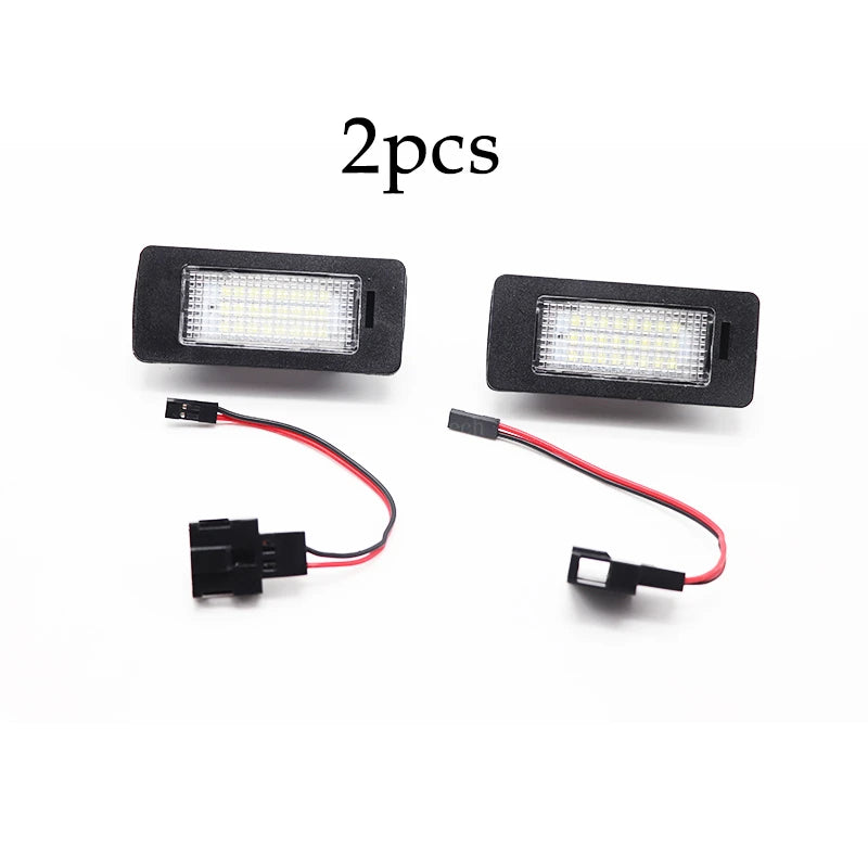 For Audi A1 A4 B8 4D 5D A5 S5 2D 5D A6 S6 For VW Golf Passat Led Number lamp 2PC for Audi A4 B8 A1 - Automotive LED Ligh