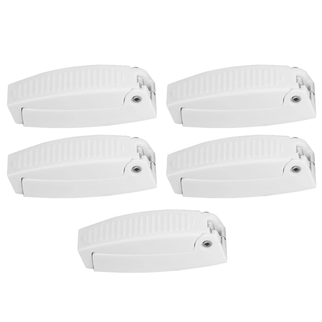 5pcs Door Catch Holder Latch for RV Motorhome Camper Traile Travel Baggage White ABS Car Accesso - Automotive LED Light