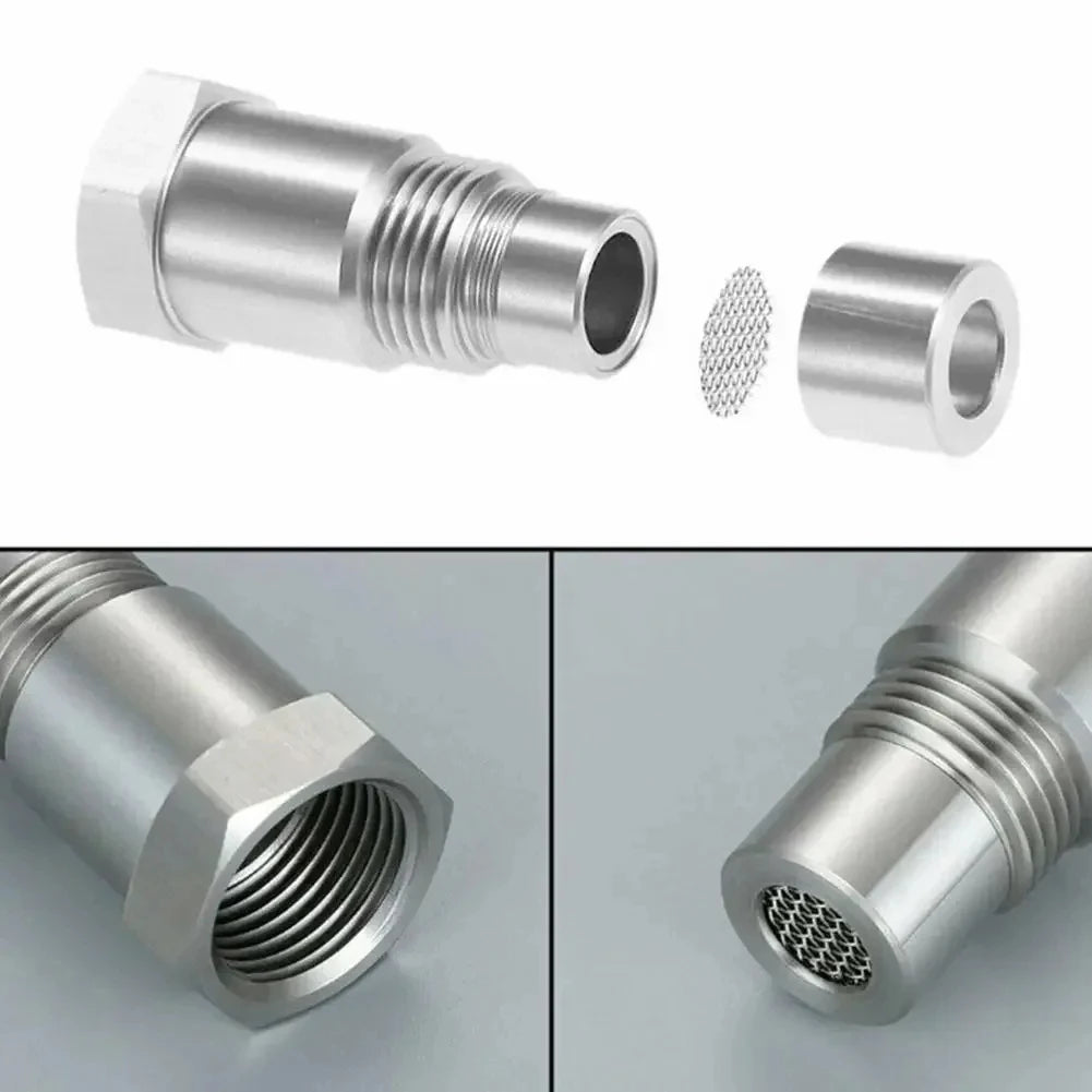 1PCS Off-Road Performance Oxygen Sensor Adapter M18X1.5 CEL Fix O2 Sensor for Catalyst CSV Auto  - Automotive LED Light