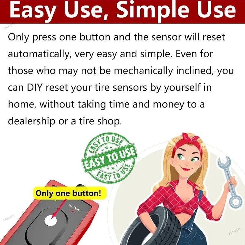 For Ford OBD2 TPMS Tire Pressure Reset Tool OEC T5 EL50449 Sensor Activation Tir for Ford OBD2 T5 - Automotive LED Light